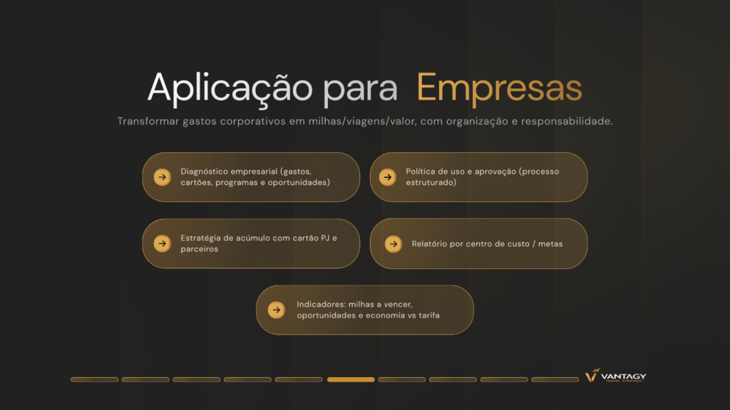 Design de apresentação comercial para empresa de turismo