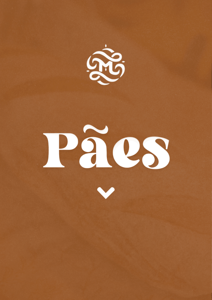 Capa de catálogo de Páscoa para padaria artesanal